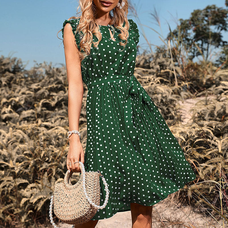 Artisio | Women Polka Dot Midi Dress