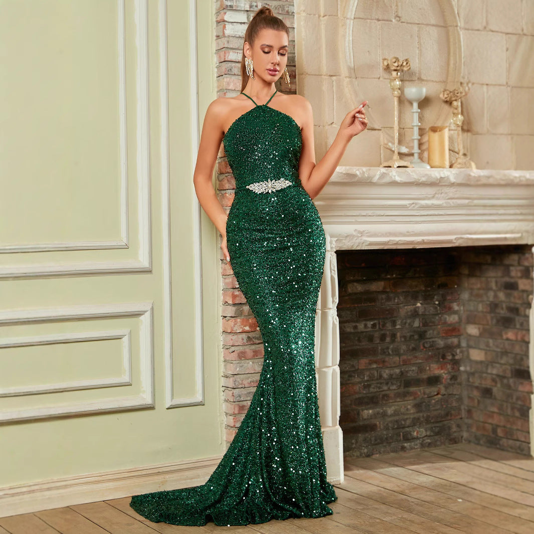 Artisio | Women Radiance Halter Evening Dress