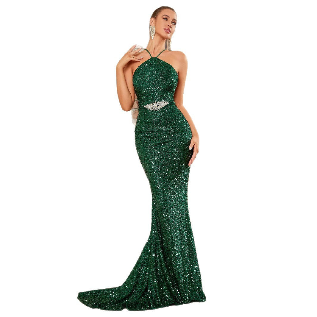 Artisio | Women Radiance Halter Evening Dress