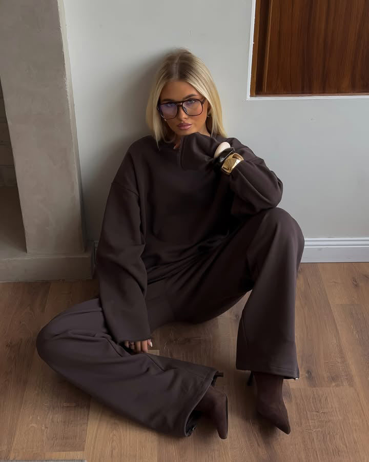Artisio | Women Ribbed Knit Lounge Set