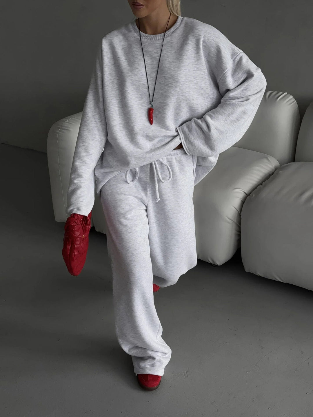 Artisio | Women Ribbed Knit Lounge Set
