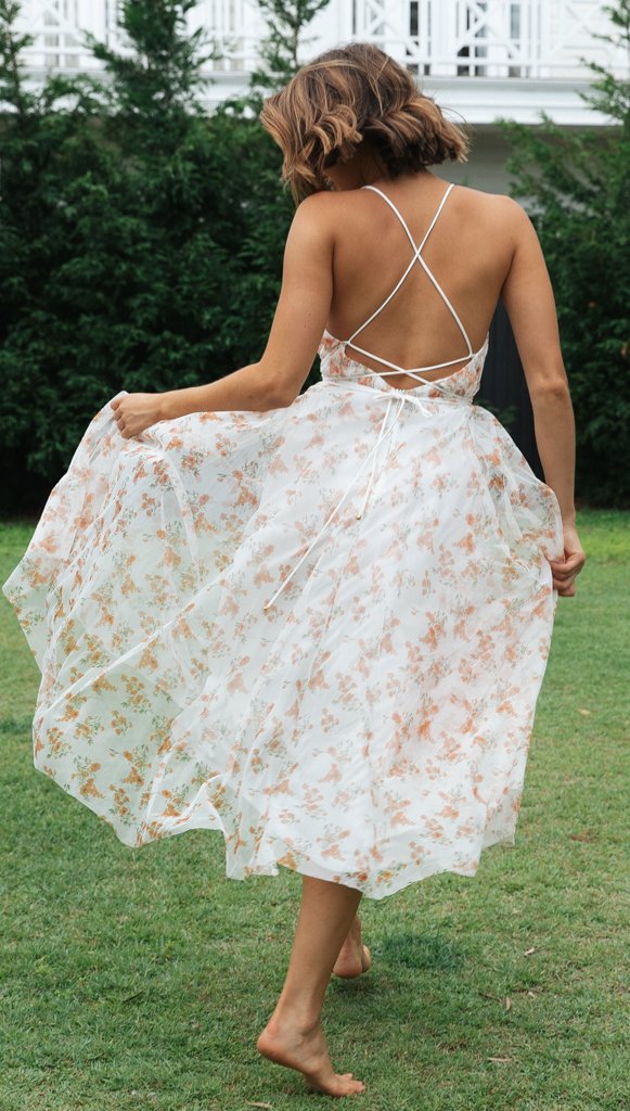 Artisio | Women Romantic Floral Maxi Dress