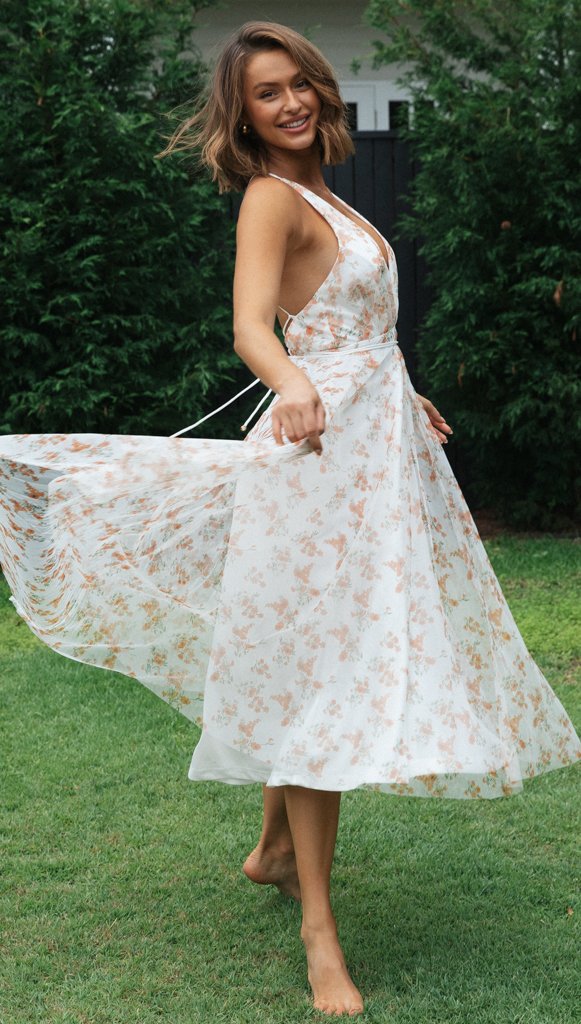Artisio | Women Romantic Floral Maxi Dress