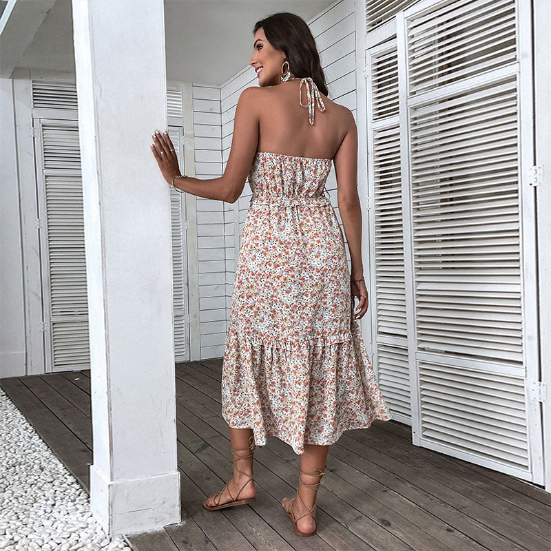Artisio | Women Romantic Floral Midi Dress
