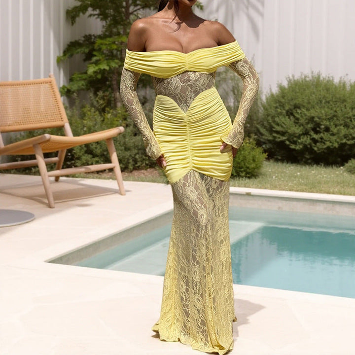 Artisio | Women Romantic Lace Evening Dress