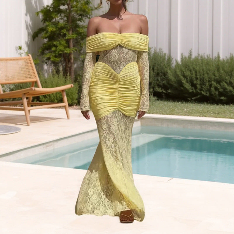 Artisio | Women Romantic Lace Evening Dress