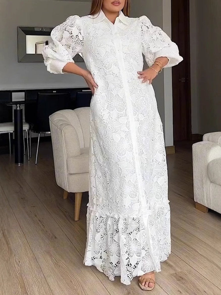 Artisio | Women Romantic Lace Maxi Dress