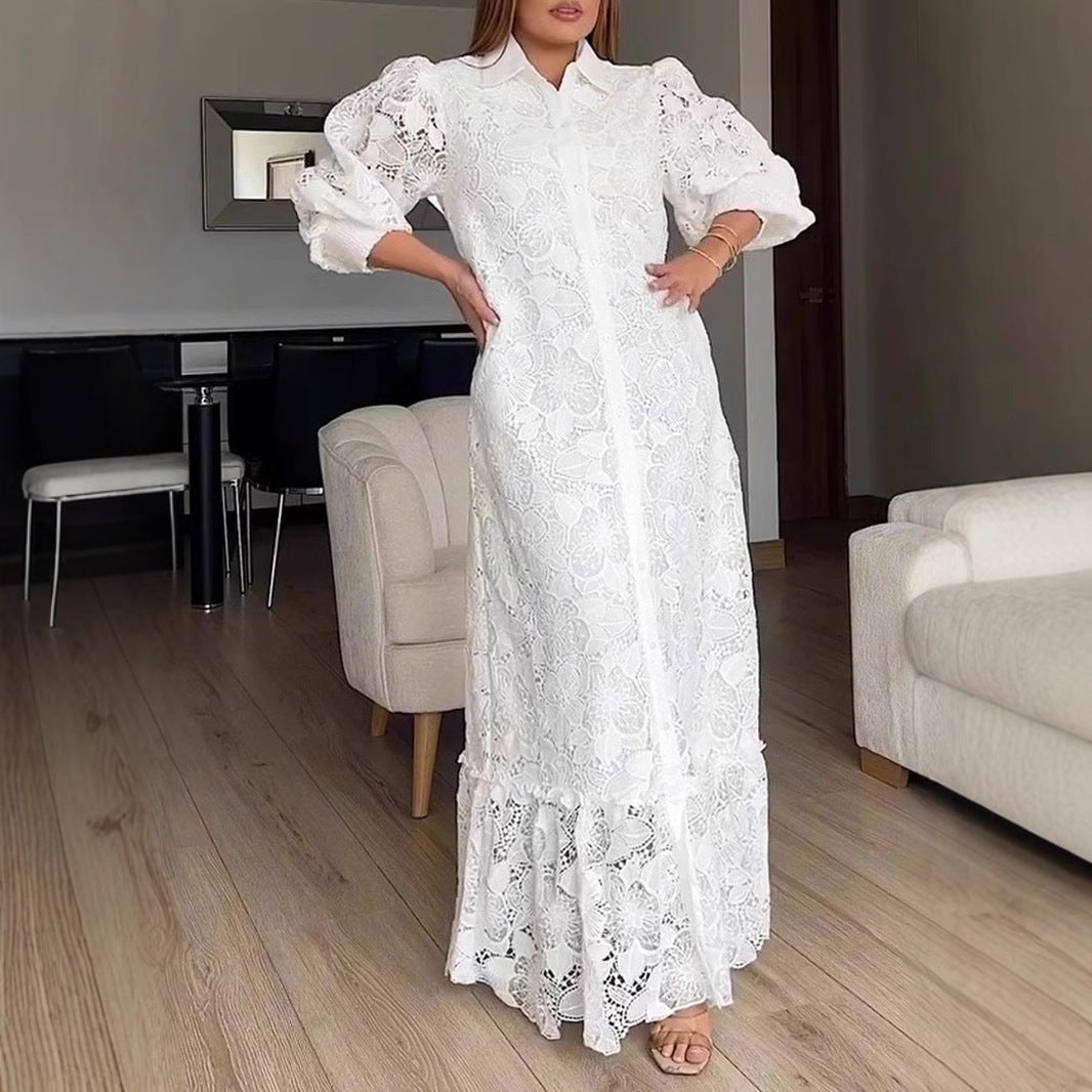 Artisio | Women Romantic Lace Maxi Dress