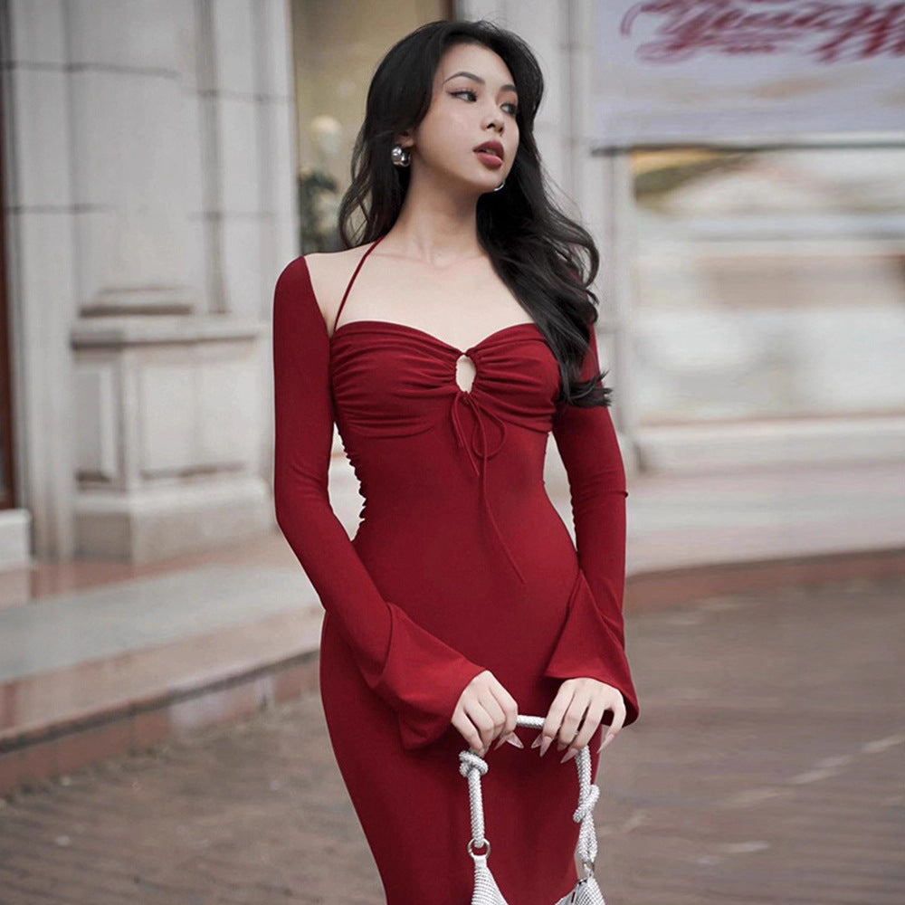 Artisio | Women Ruched Bust Midi Dress