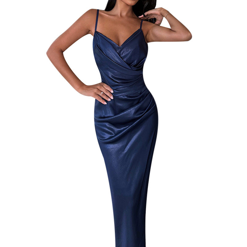 Artisio | Women Satin Slip Maxi Dress