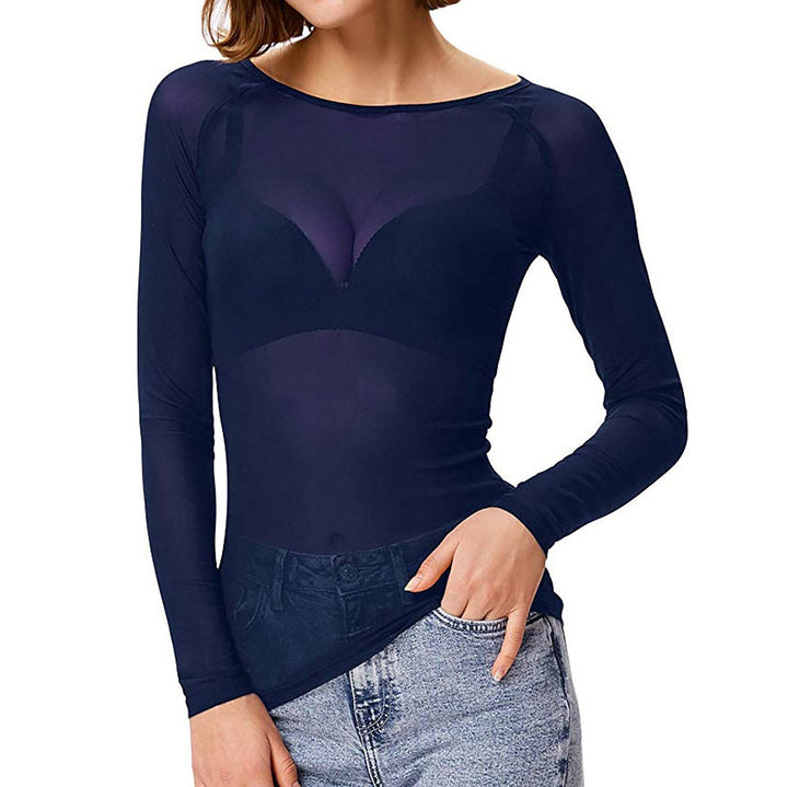 Artisio | Women See Through Longsleeve Top