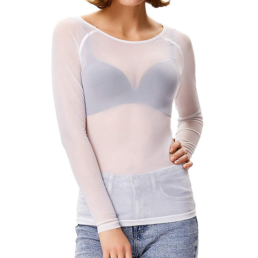 Artisio | Women See Through Longsleeve Top