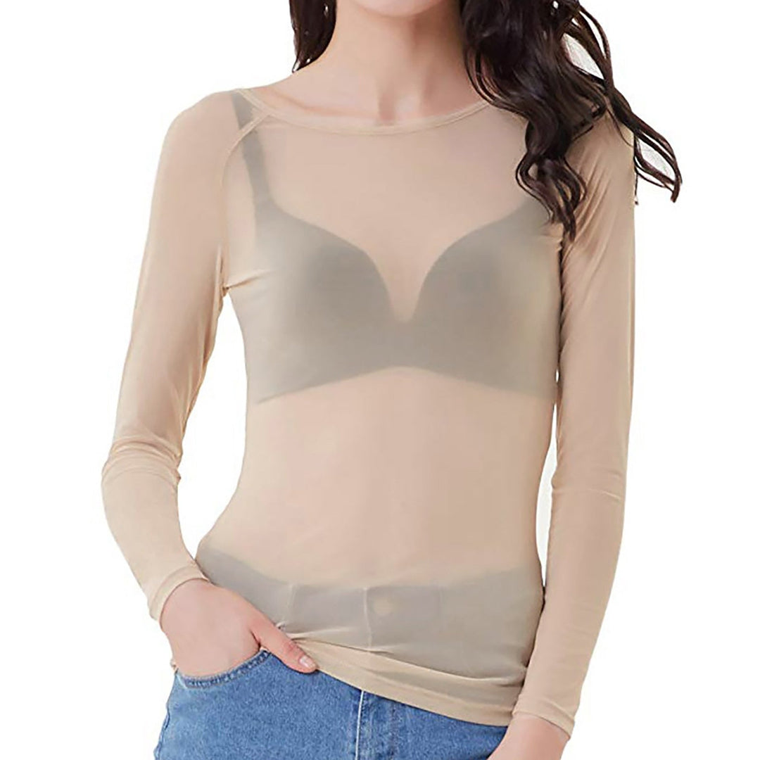 Artisio | Women See Through Longsleeve Top
