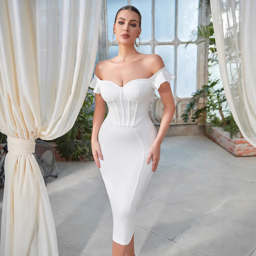 Artisio | Women Sleek Corset Midi Dress