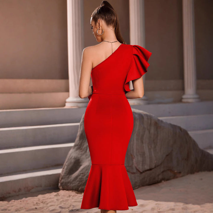Artisio | Women Sleek One Shoulder Dress