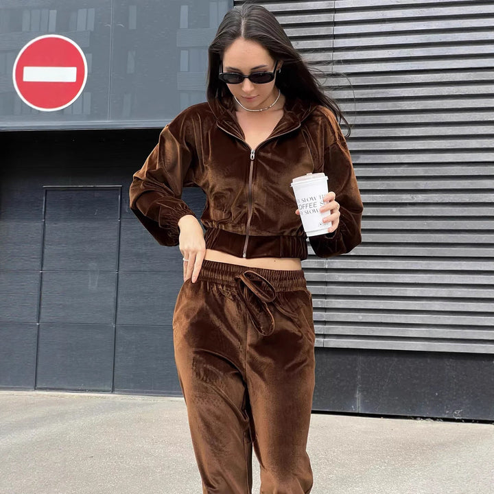 Artisio | Women Sleek Velvet Co Ord
