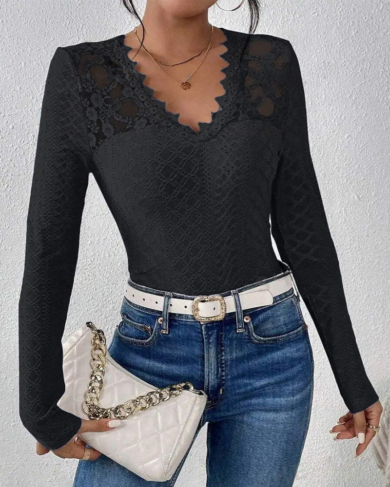 Artisio | Women Slim Fit Lace Top
