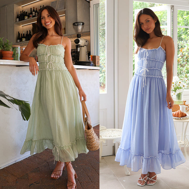Artisio | Women Smocked Bodice Maxi Dress