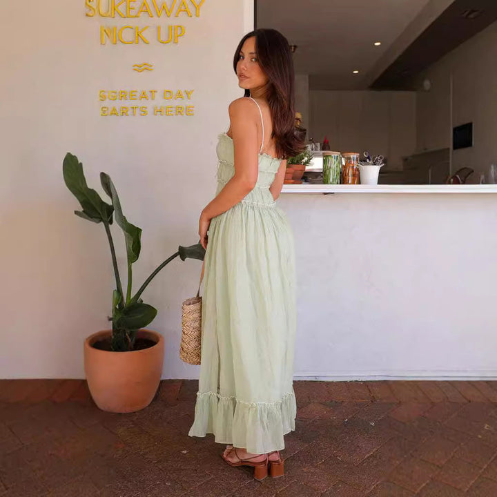 Artisio | Women Smocked Bodice Maxi Dress