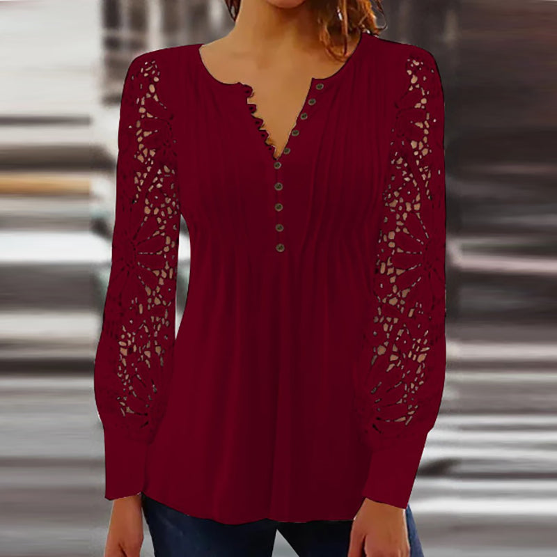 Artisio | Women Soft Flow Lace Blouse