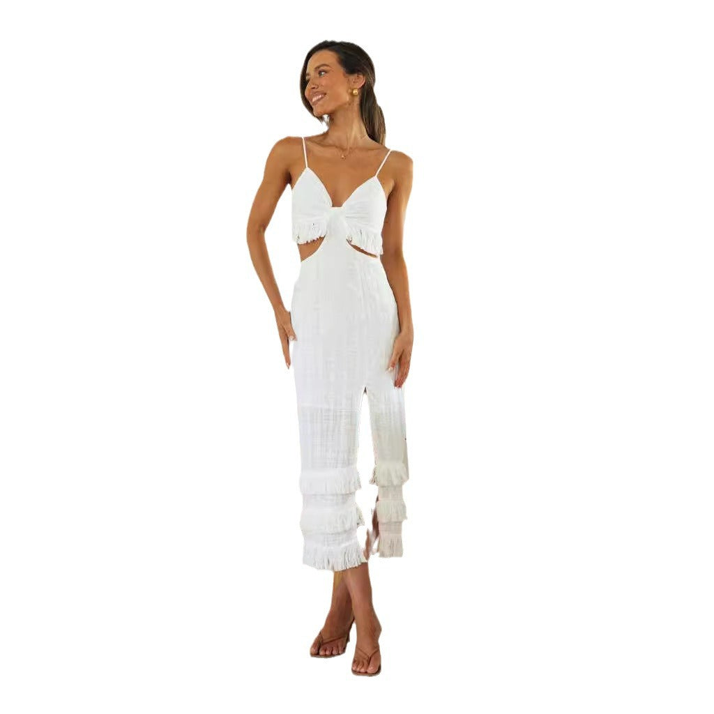 Artisio | Women Soft Fringe Maxi Dress