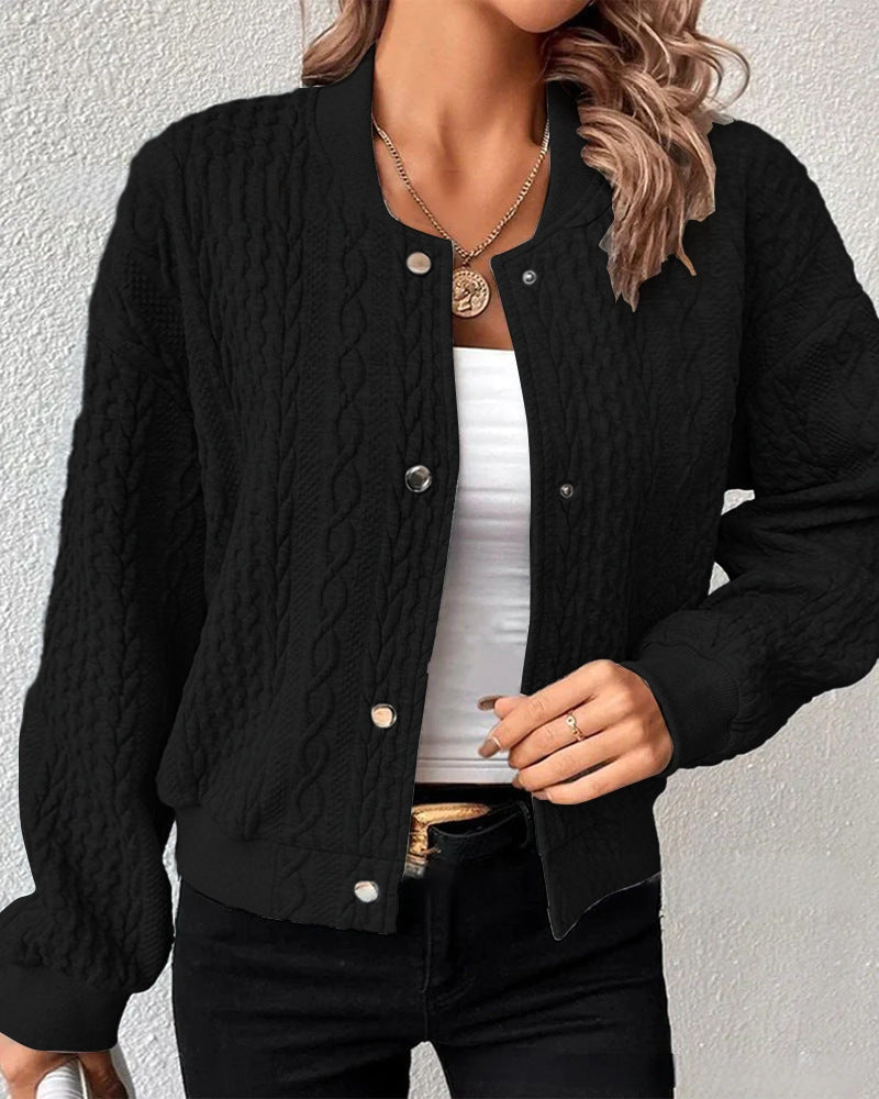 Artisio | Women Soft Knit Button Jacket