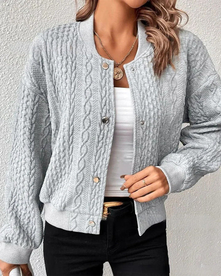 Artisio | Women Soft Knit Button Jacket