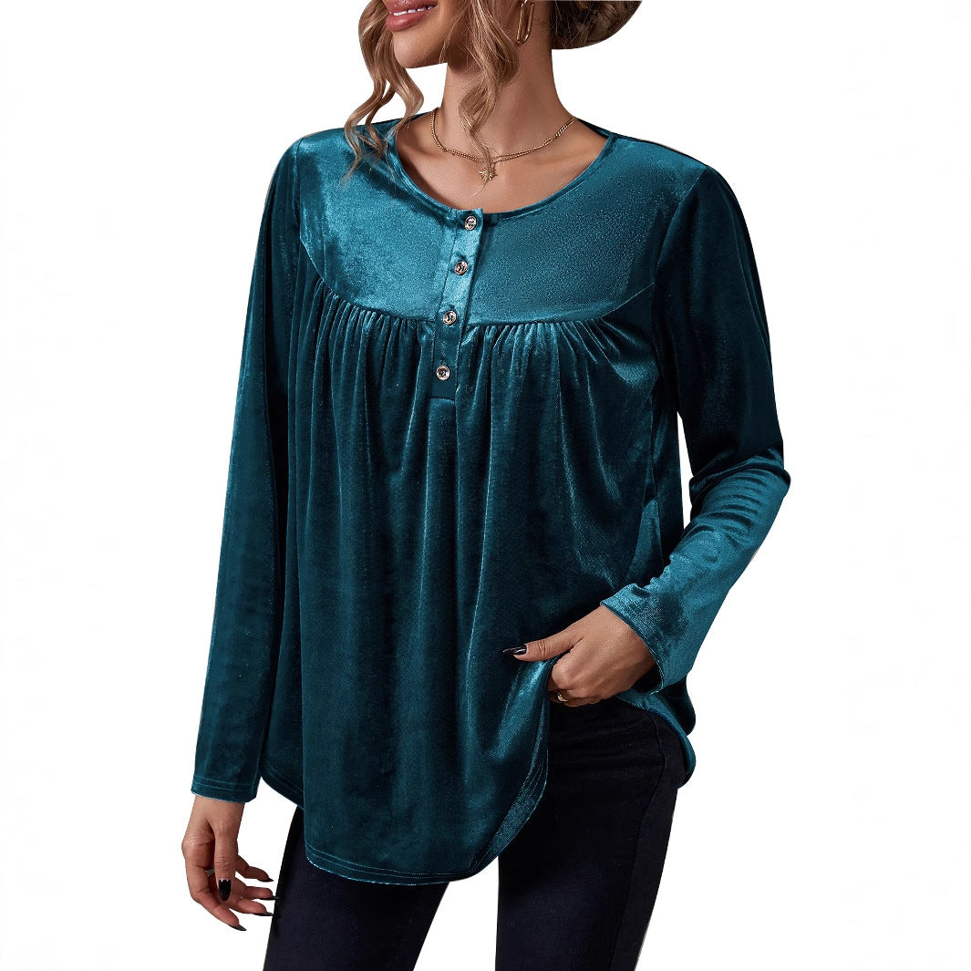 Artisio | Women Soft Luxe Long Sleeve Blouse