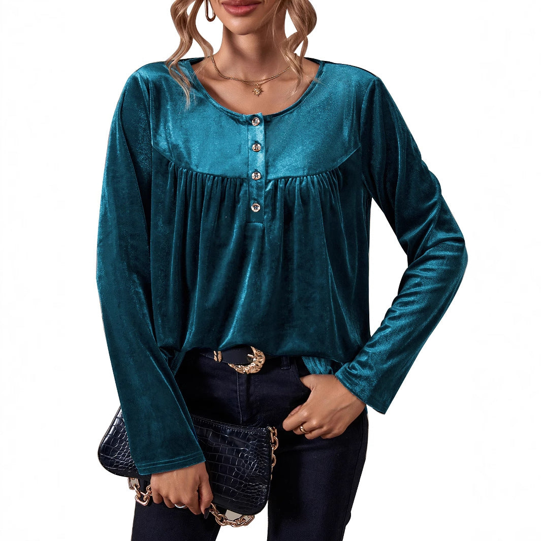 Artisio | Women Soft Luxe Long Sleeve Blouse