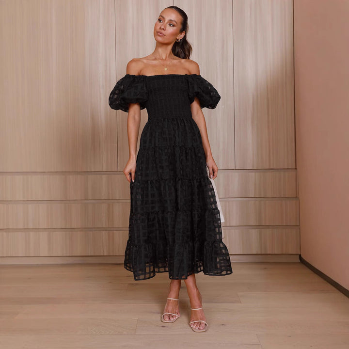 Artisio | Women Soft Puff Sleeve Maxi Dress