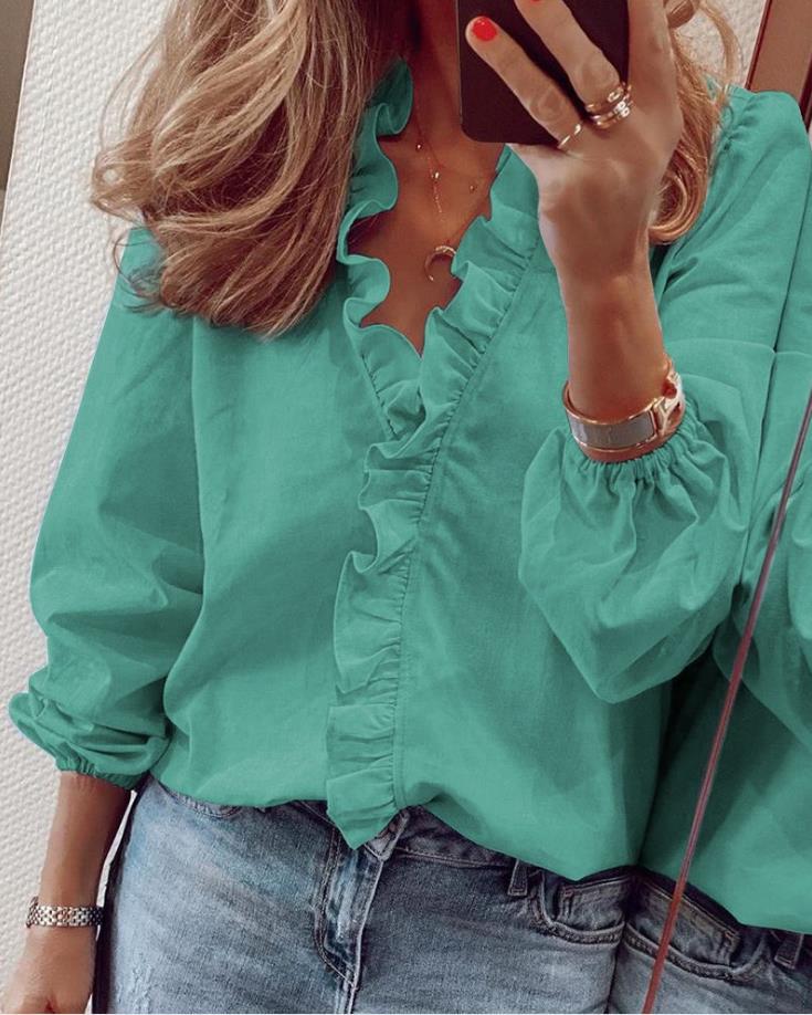 Artisio | Women Soft Ruffle Blouse