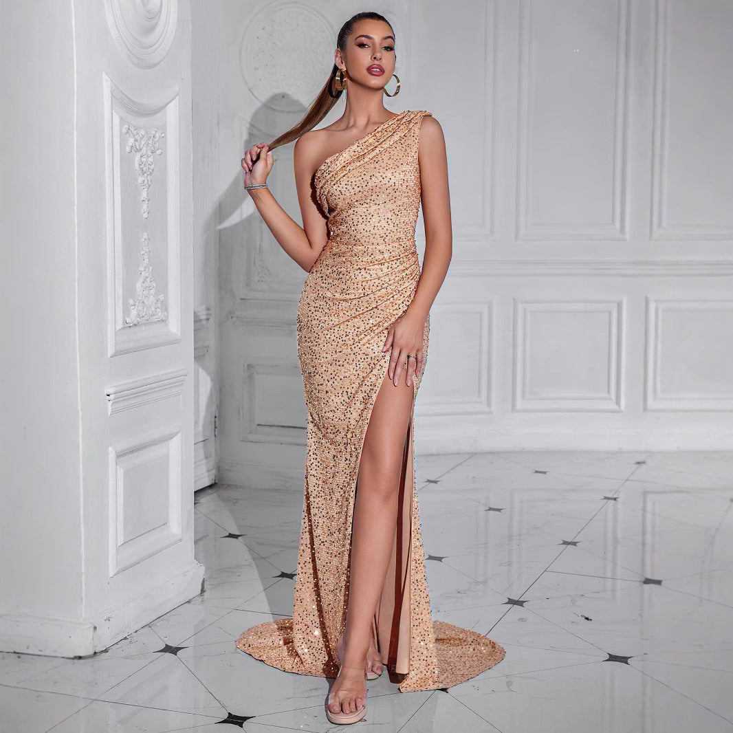Artisio | Women Sparkle One Shoulder Evening Gown