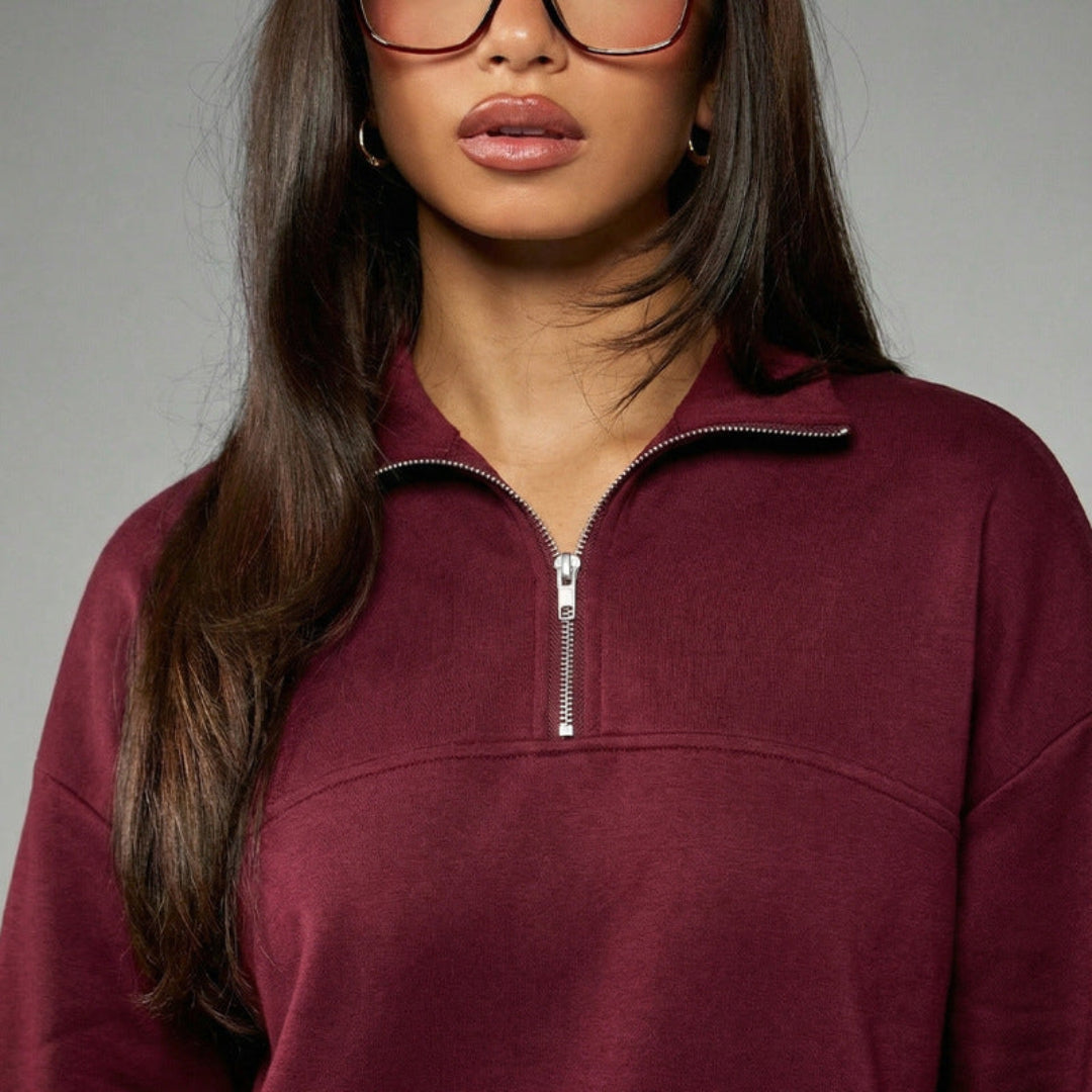 Artisio | Women Sport Half Zip Sweatshirt