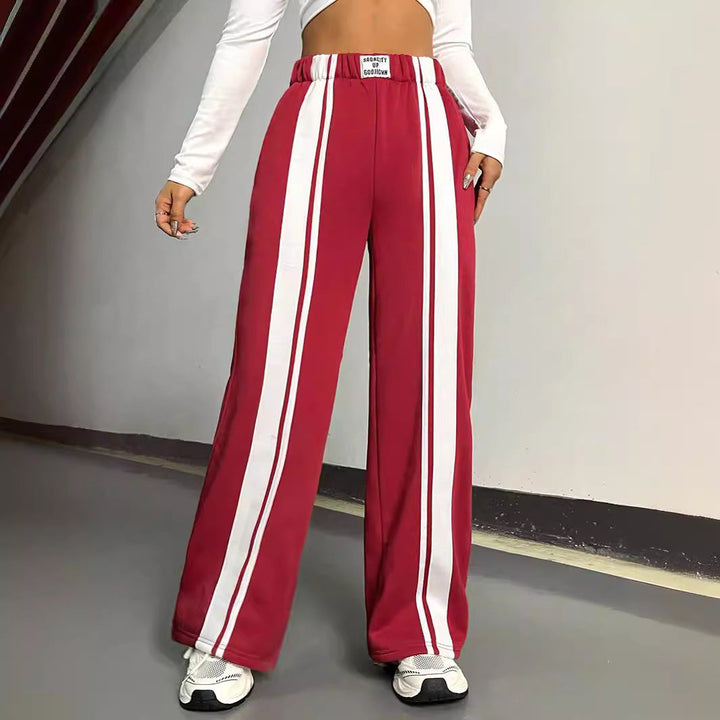 Artisio | Women Sport Stripe Wide Leg Pants
