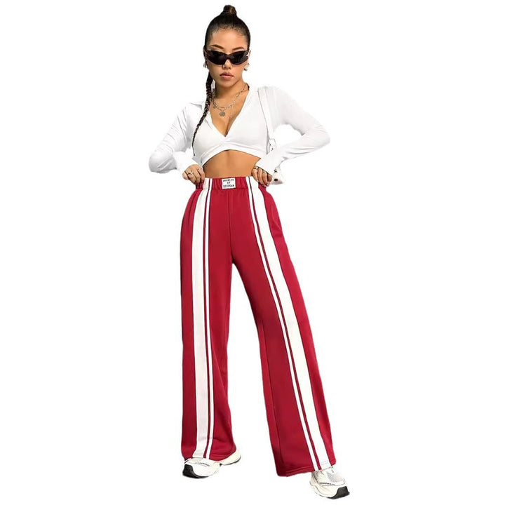 Artisio | Women Sport Stripe Wide Leg Pants