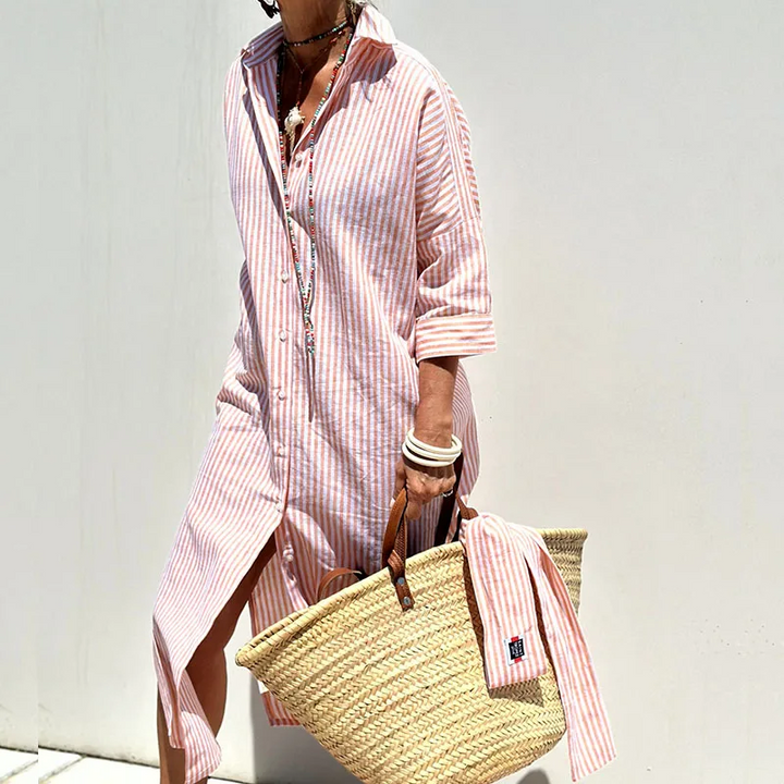 Artisio | Women Striped Shirt Dress