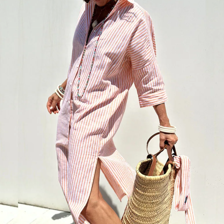 Artisio | Women Striped Shirt Dress