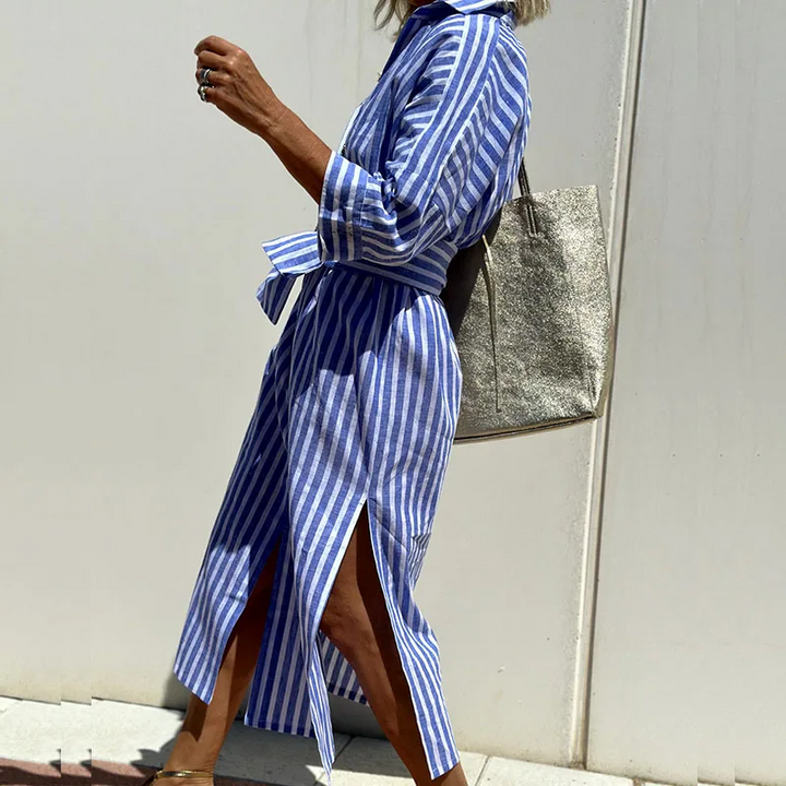 Artisio | Women Striped Shirt Dress