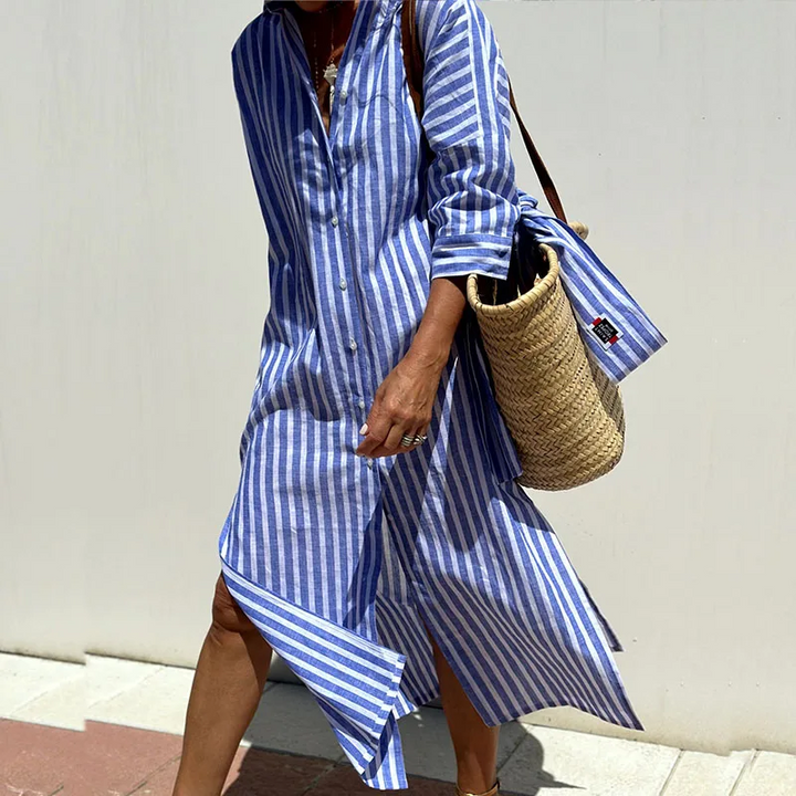 Artisio | Women Striped Shirt Dress