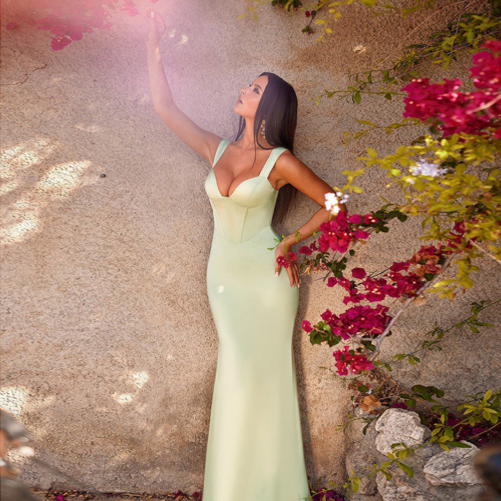 Artisio | Women Structured Bust Maxi Dress
