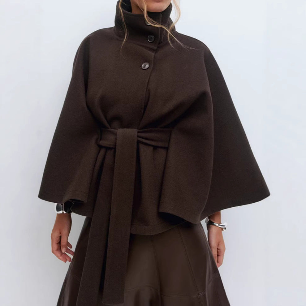 Artisio | Women Structured Wrap Tie Coat