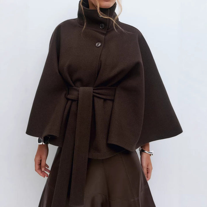 Artisio | Women Structured Wrap Tie Coat