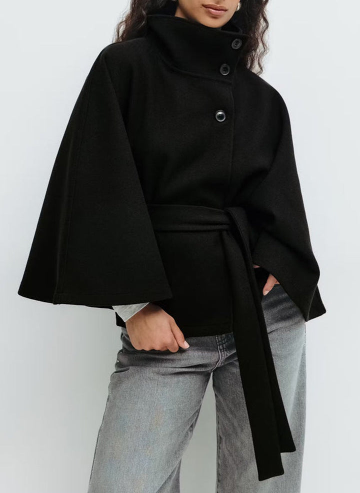 Artisio | Women Structured Wrap Tie Coat