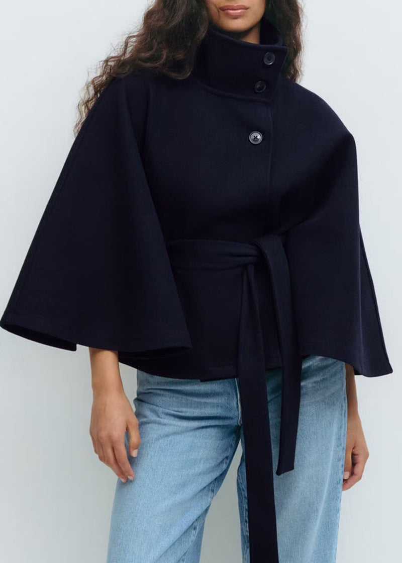 Artisio | Women Structured Wrap Tie Coat