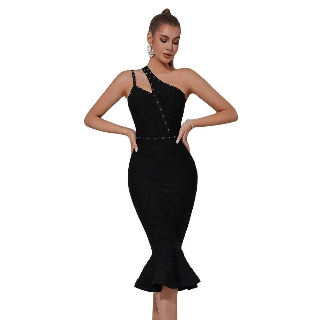 Artisio | Women Studded Bandage Midi Dress