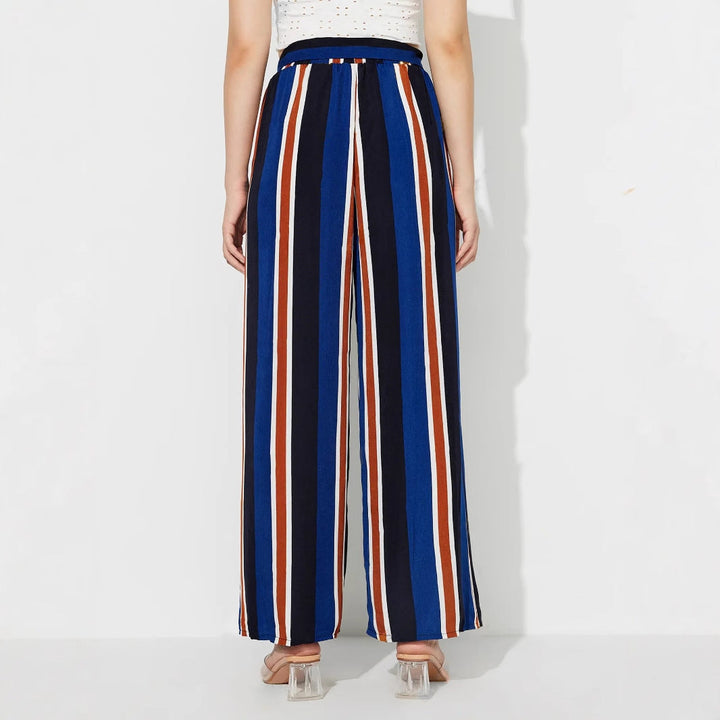 Artisio | Women Summer Stripe Wide Pants