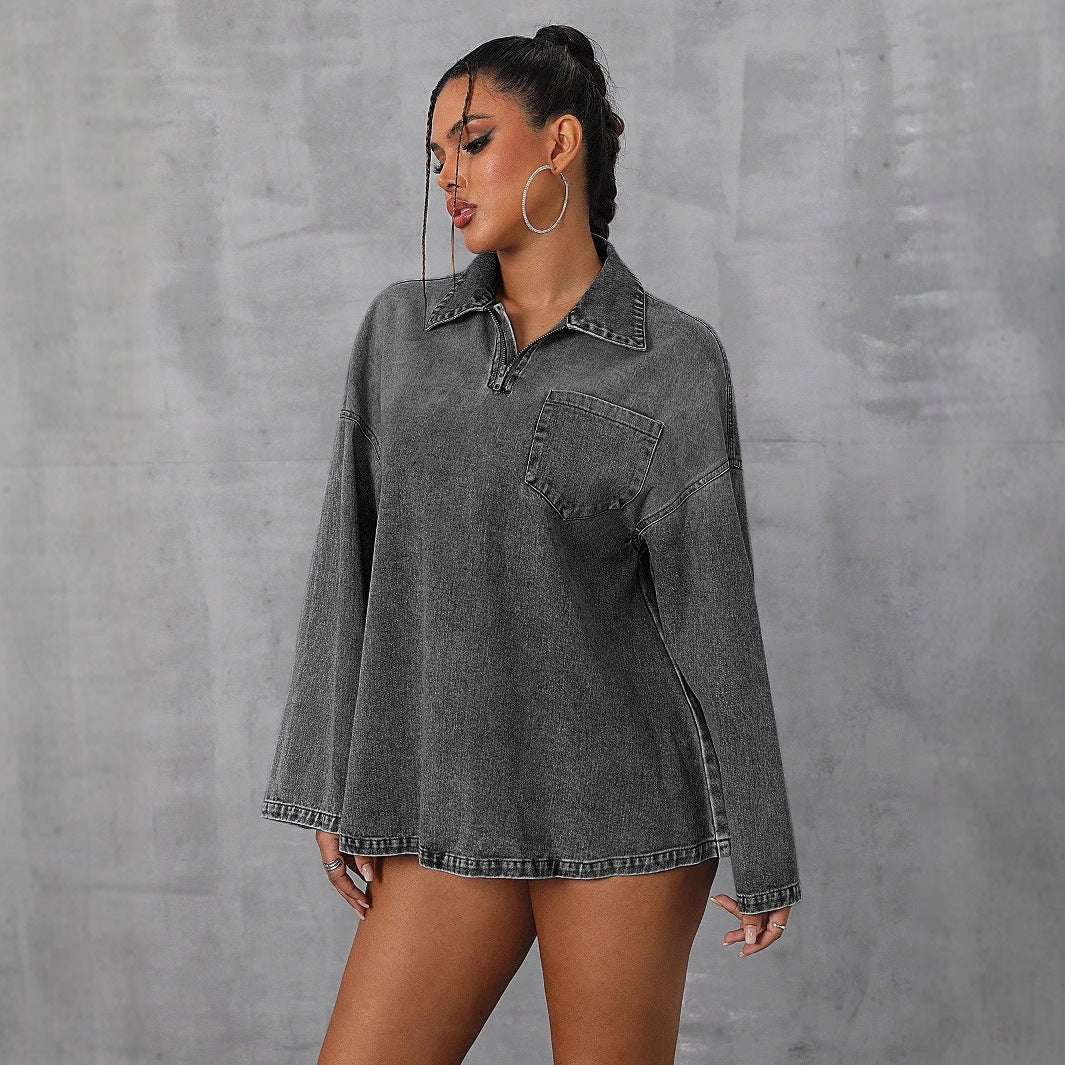 Artisio | Women Trendy Washed Shirt