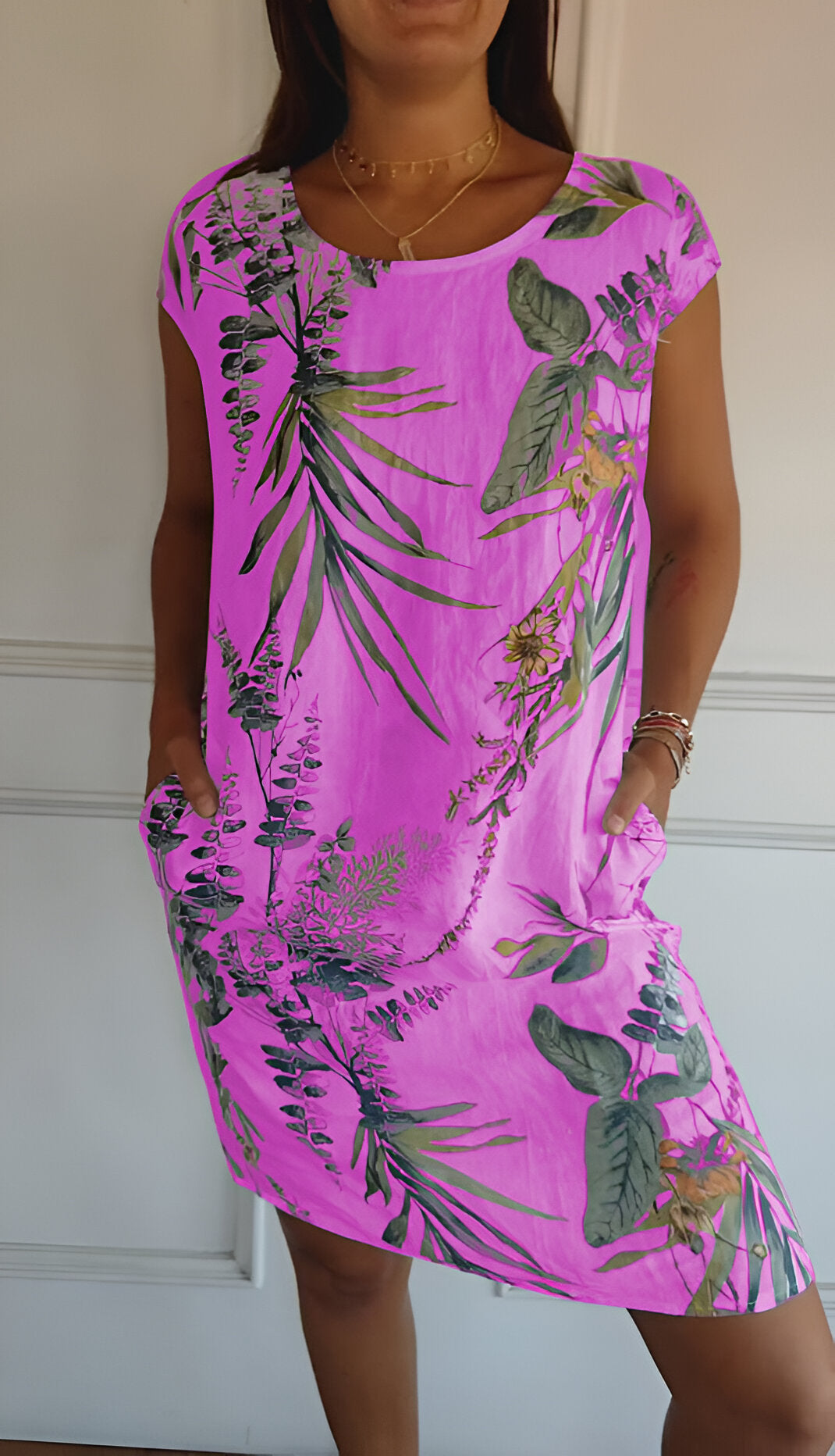 Artisio | Women Tropical Pocket Dress