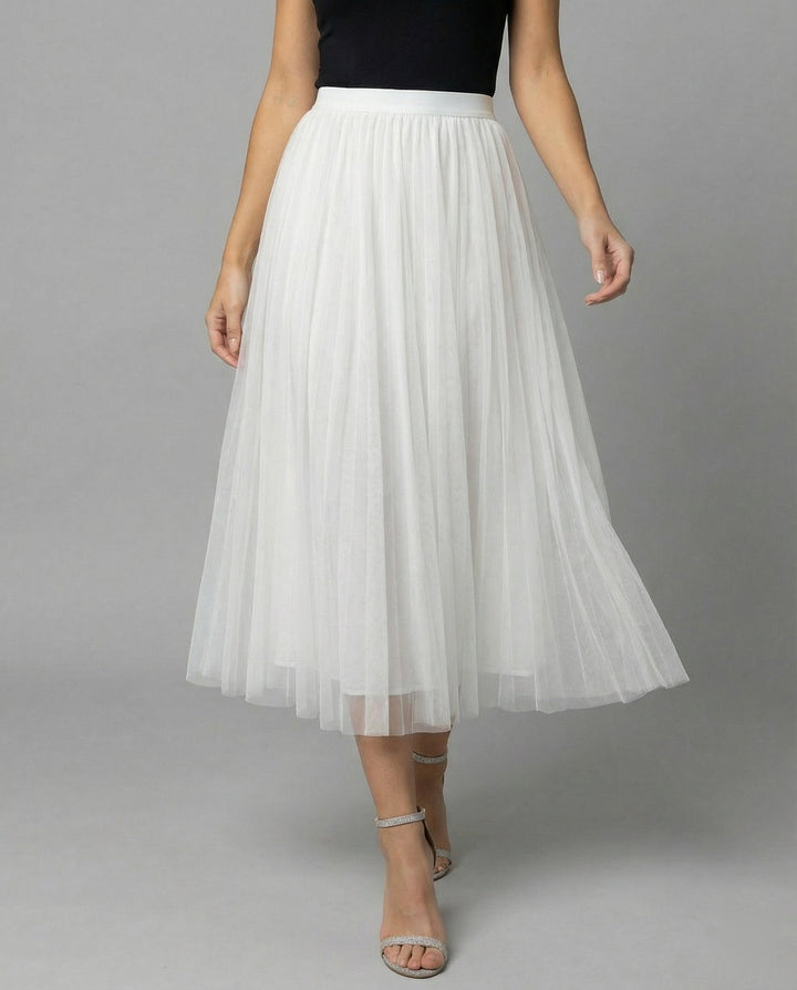 Artisio | Women Tulle Midi Skirt