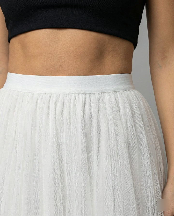 Artisio | Women Tulle Midi Skirt
